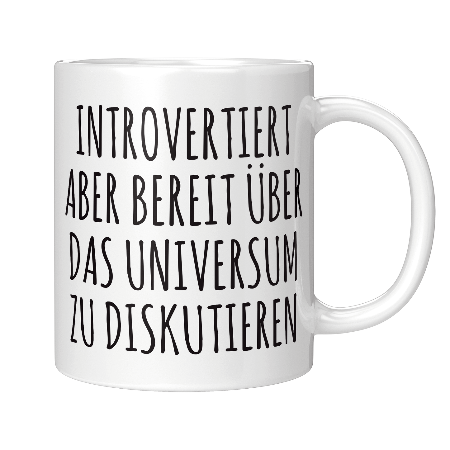 Astronomie Tasse - Introvertiert (Astronom, Astronomin, Geschenk)