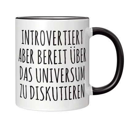 Astronomie Tasse - Introvertiert (Astronom, Astronomin, Geschenk)