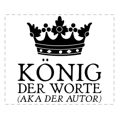 Autor Tasse - König der Worte aka der Autor (Autorin, Schriftsteller, Schriftstellerin, Geschenk)