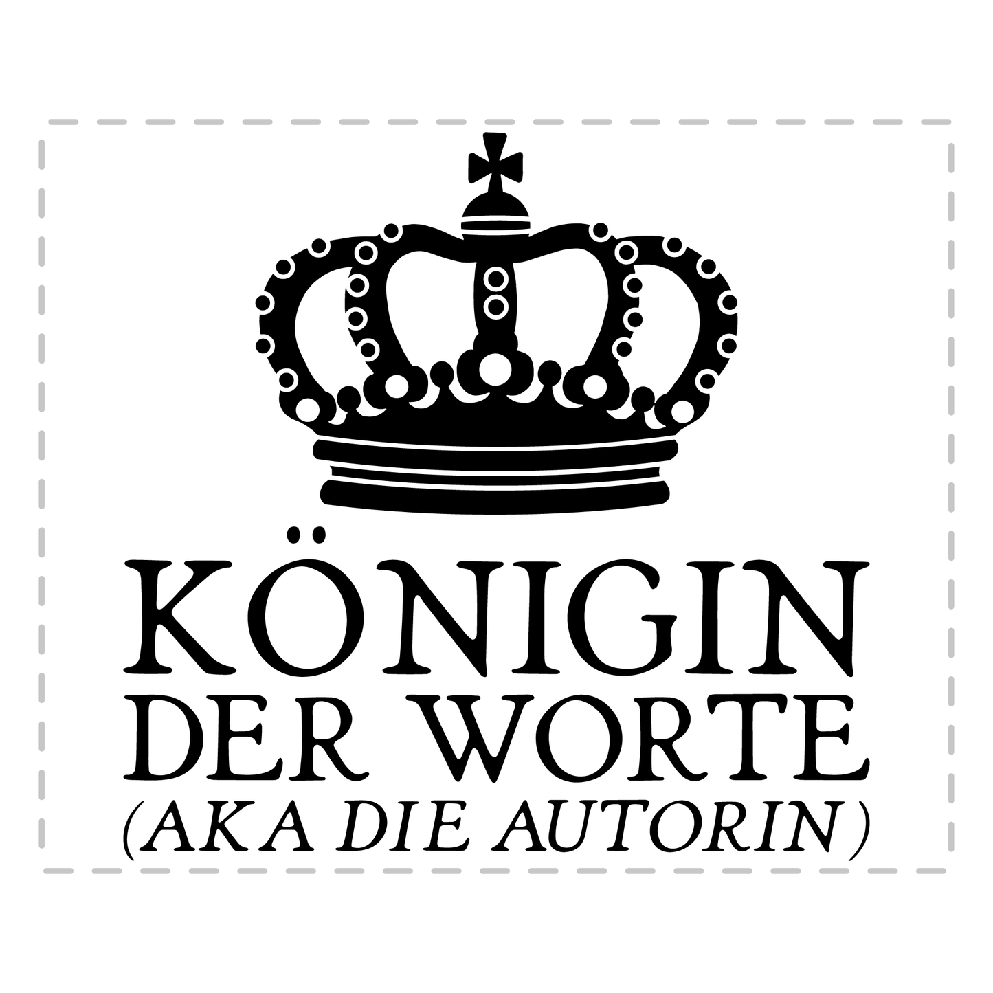 Autor Tasse - Königin der Worte aka die Autorin (Schriftsteller, Schriftstellerin, Geschenk)