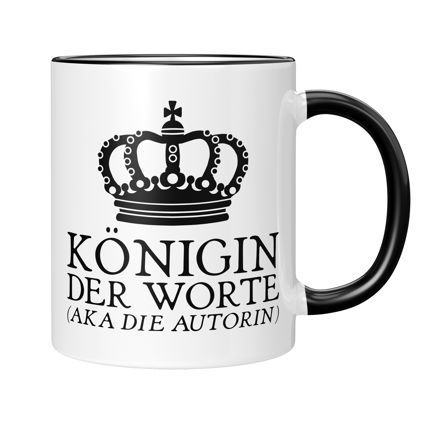 Autor Tasse - Königin der Worte aka die Autorin (Schriftsteller, Schriftstellerin, Geschenk)