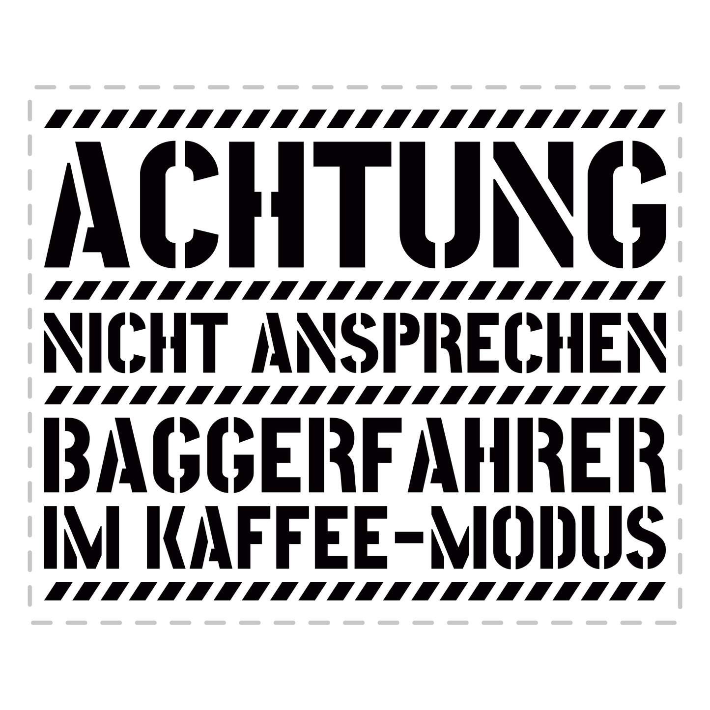 Baggerfahrer Tasse - Baggerfahrer im Kaffee-Modus (Bagger, Geschenk)