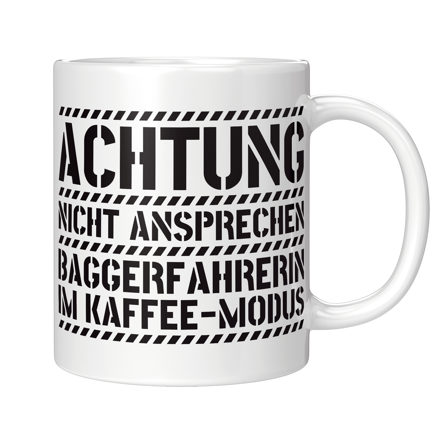 Baggerfahrer Tasse - Baggerfahrerin im Kaffee-Modus (Bagger, Geschenk)