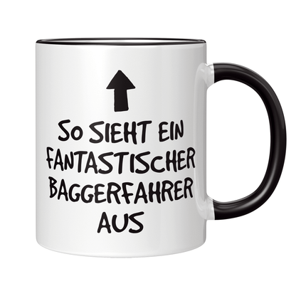 Baggerfahrer Tasse - Fantastischer Baggerfahrer (Bagger, Geschenk)