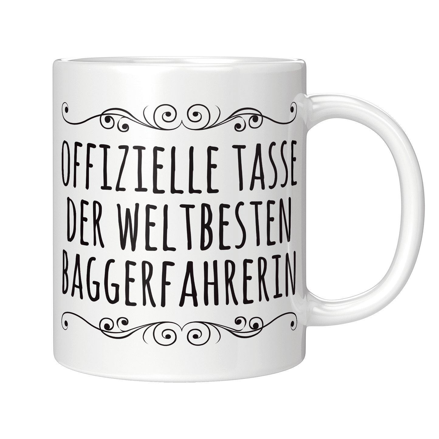 Baggerfahrer Tasse - Weltbeste Baggerfahrerin (Bagger, Geschenk)