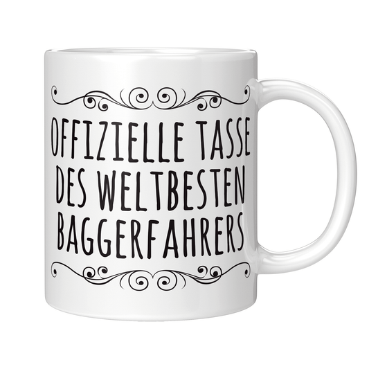 Baggerfahrer Tasse - Weltbester Baggerfahrer (Bagger, Geschenk)