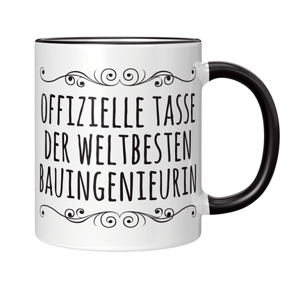 Bauingenieur Tasse - Weltbeste Bauingenieurin (Bauingenieurwesen, Geschenk)