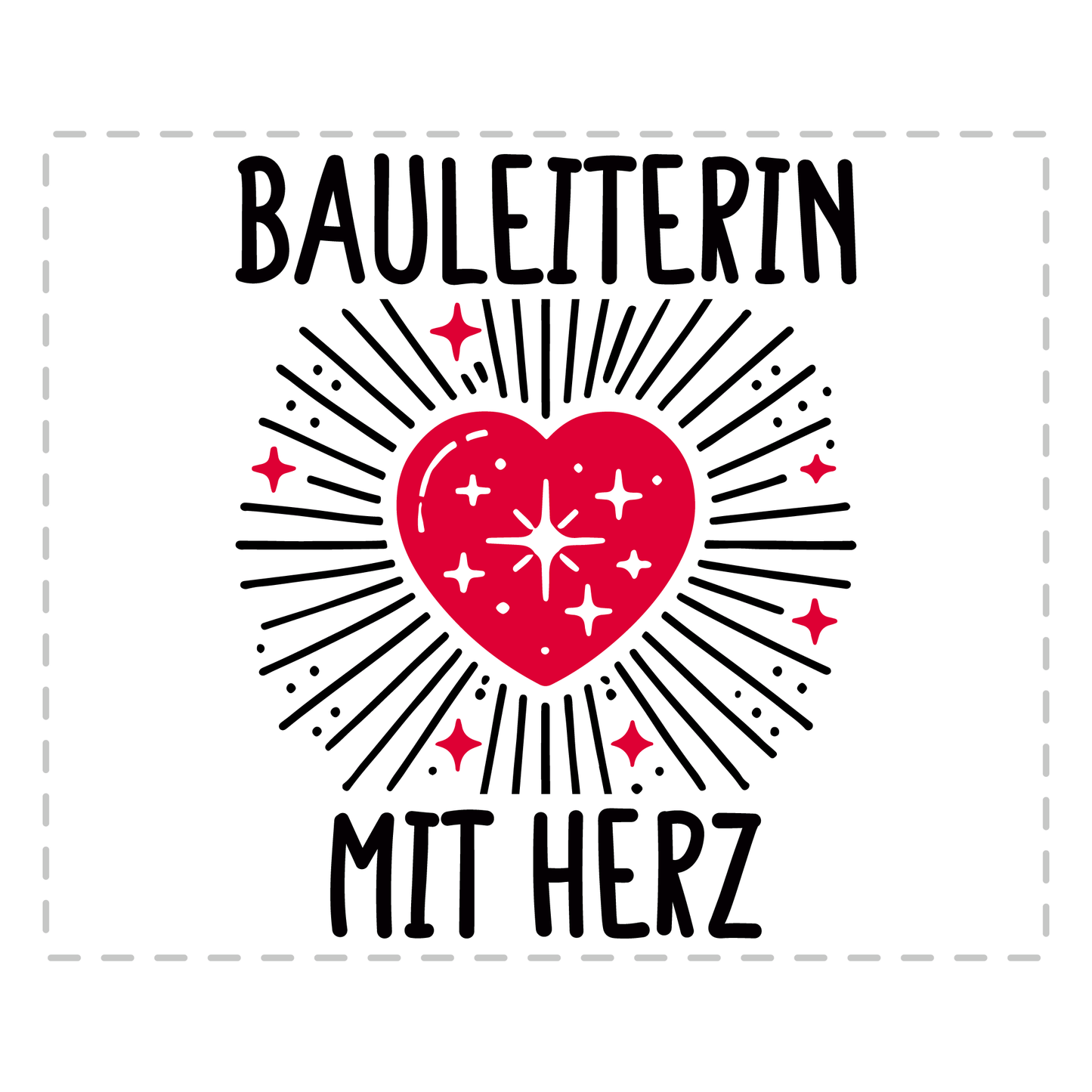 Bauleiter Tasse - Bauleiterin mit Herz (Bauleitung, Geschenk)