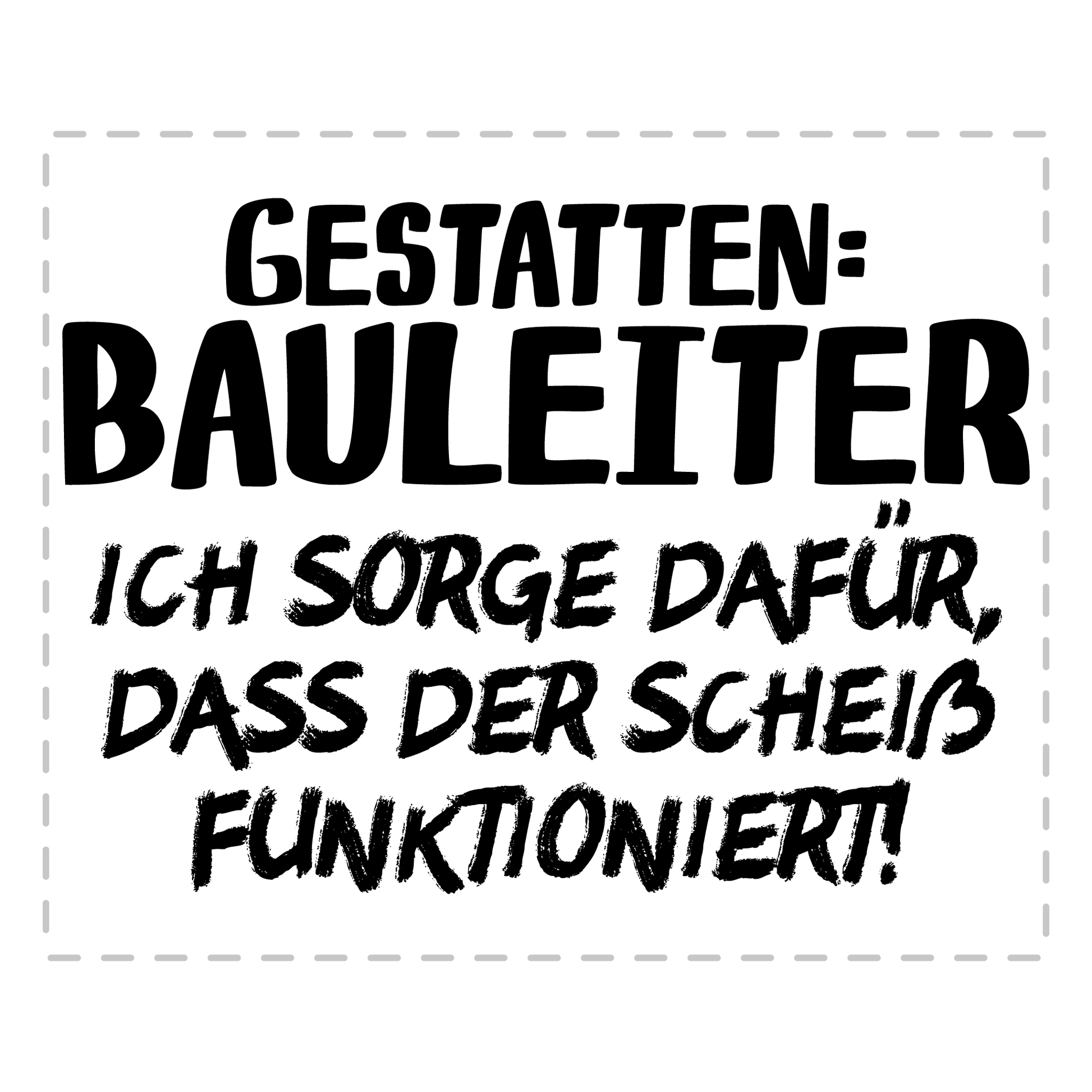 Bauleiter Tasse Gestatten: Bauleiter