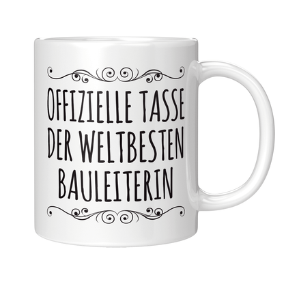 Bauleiter Tasse - Weltbeste Bauleiterin (Bauleitung, Geschenk)