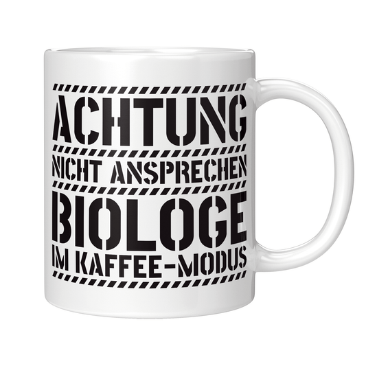 Biologie Tasse - Biologe im Kaffee-Modus (Biologin, Geschenk)