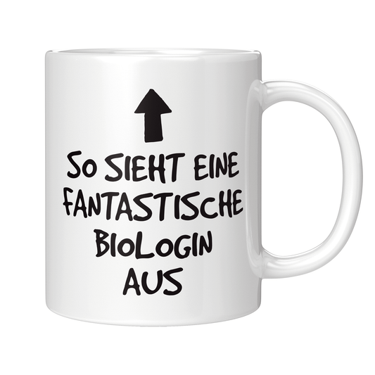 Biologie Tasse - Fantastische Biologin (Biologe, Geschenk)