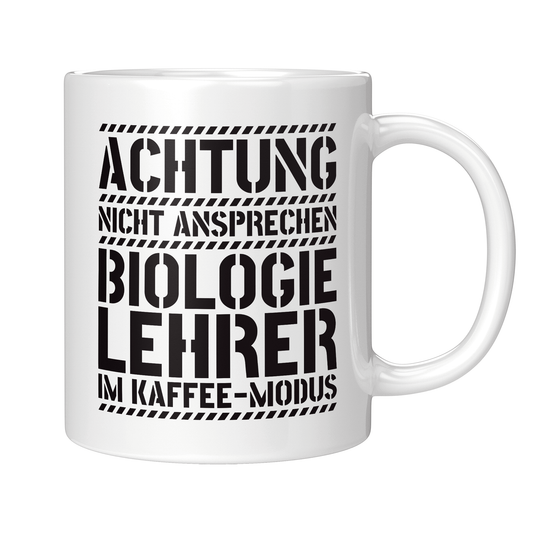 Biologielehrer Tasse - Biologielehrer im Kaffee-Modus (Biolehrer, Geschenk)