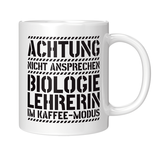 Biologielehrer Tasse - Biologielehrerin im Kaffee-Modus (Biolehrer, Geschenk)