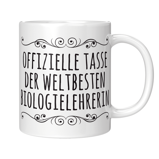 Biologielehrer Tasse - Weltbeste Biologielehrerin (Biologie, Lehrer, Geschenk)