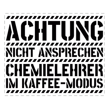 Chemielehrer Tasse - Chemielehrer im Kaffee-Modus (Chemie, Lehrer, Geschenk)