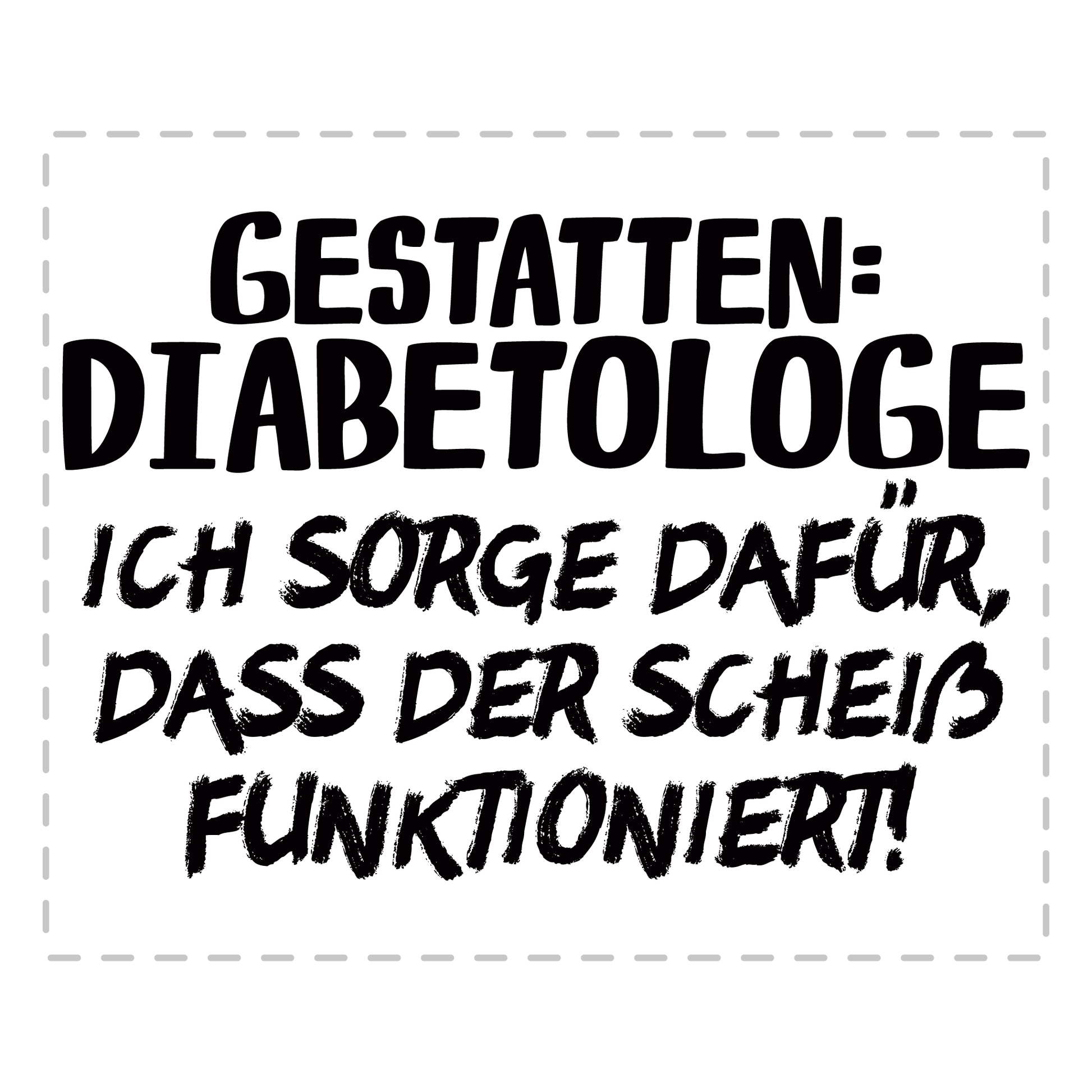 Diabetologe Tasse - Gestatten: Diabetologe (Diabetologie, Diabetologin, Geschenk)