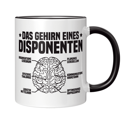 Disponent Tasse - Das Gehirn eines Disponenten (Disponentin, Disposition, Geschenk)