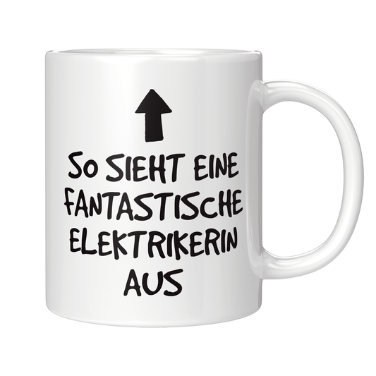 Elektriker Tasse - Fantastische Elektrikerin (Elektrik, Geschenk)