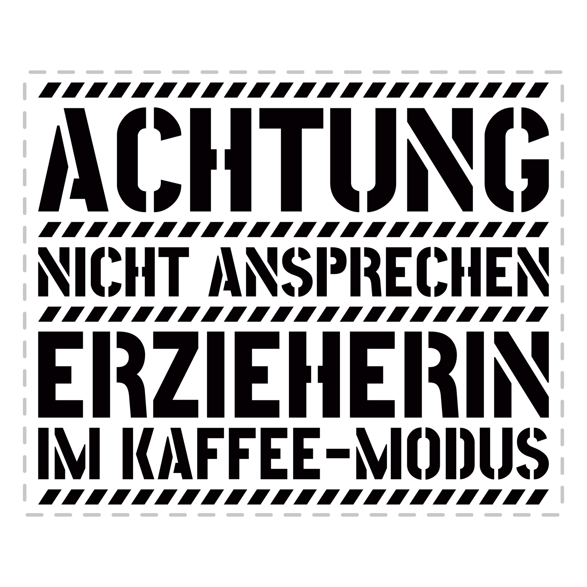 Erzieher Tasse - Erzieherin im Kaffee-Modus (Pädagogik, Geschenk)