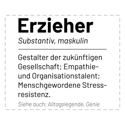 Erzieher Tasse - Wörterbuch: Erzieher