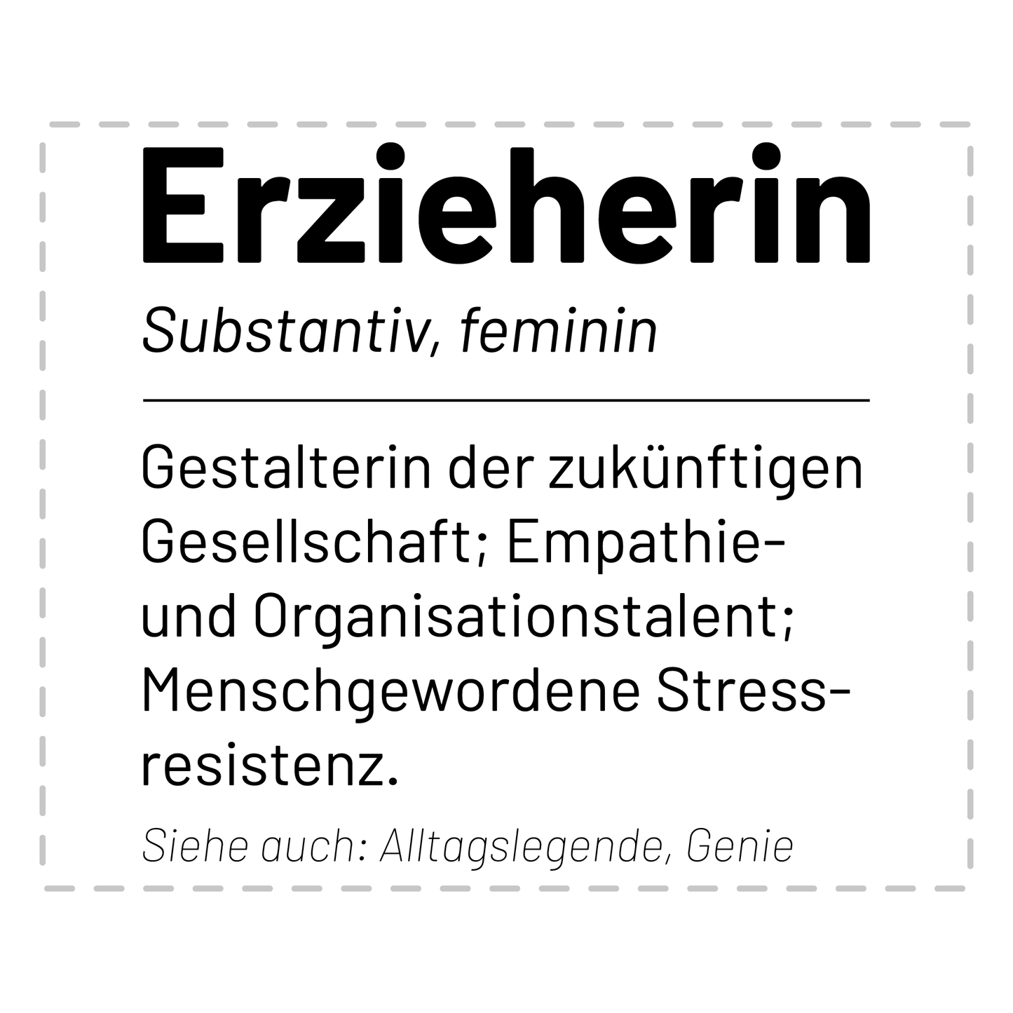 Erzieher Tasse - Wörterbuch: Erzieherin