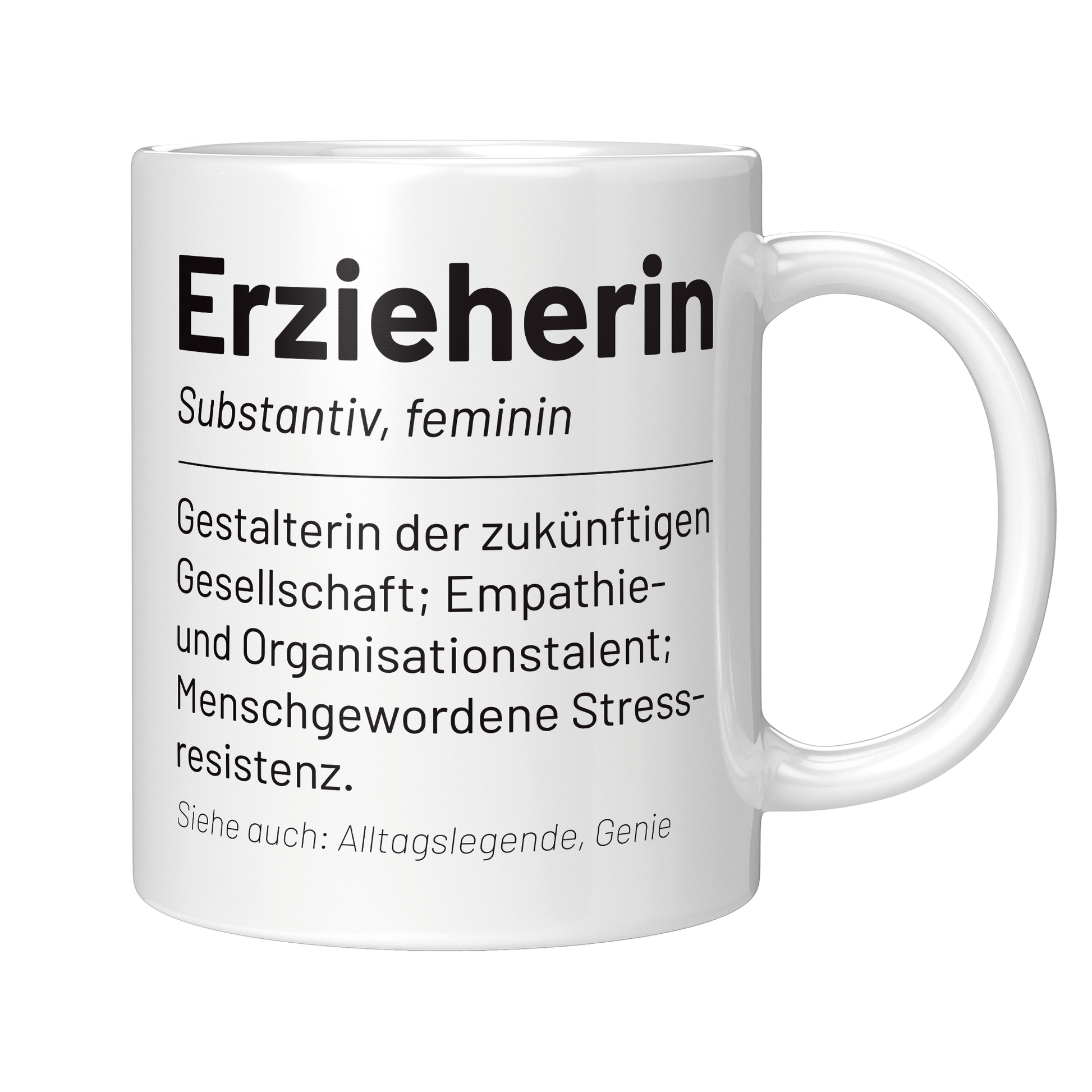 Erzieher Tasse - Wörterbuch: Erzieherin