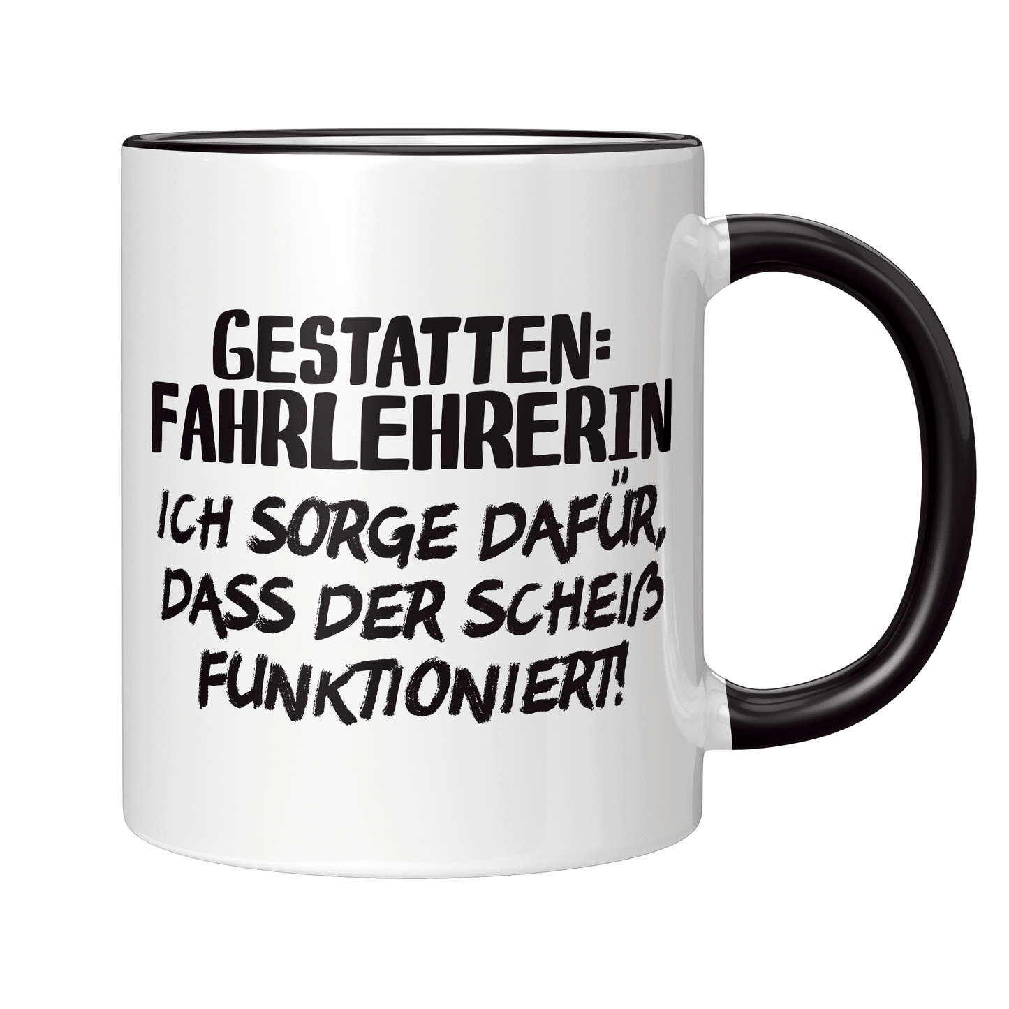 Fahrlehrer Tasse - Gestatten: Fahrlehrerin (Fahrschule, Geschenk)