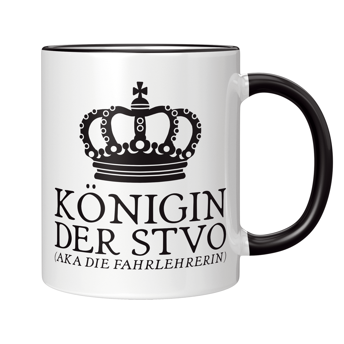 Fahrlehrer Tasse - Königin der StVO aka die Fahrlehrerin (Fahrschule, Geschenk)