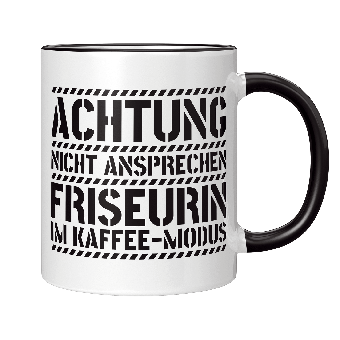 Friseur Tasse - Friseurin im Kaffee-Modus (Friseurmeisterin, Geschenk)