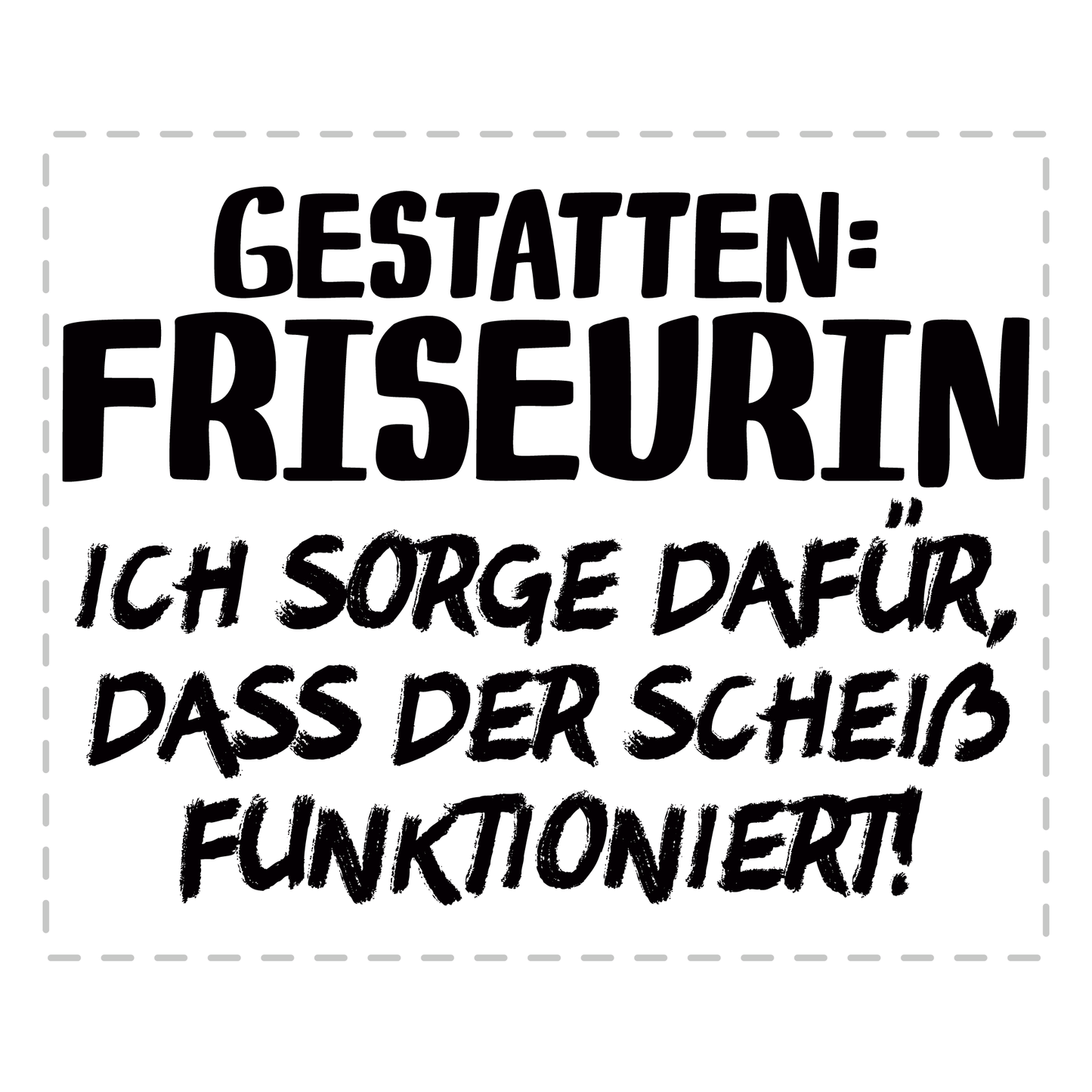 Friseur Tasse - Gestatten: Friseurin (Friseurmeisterin, Geschenk)