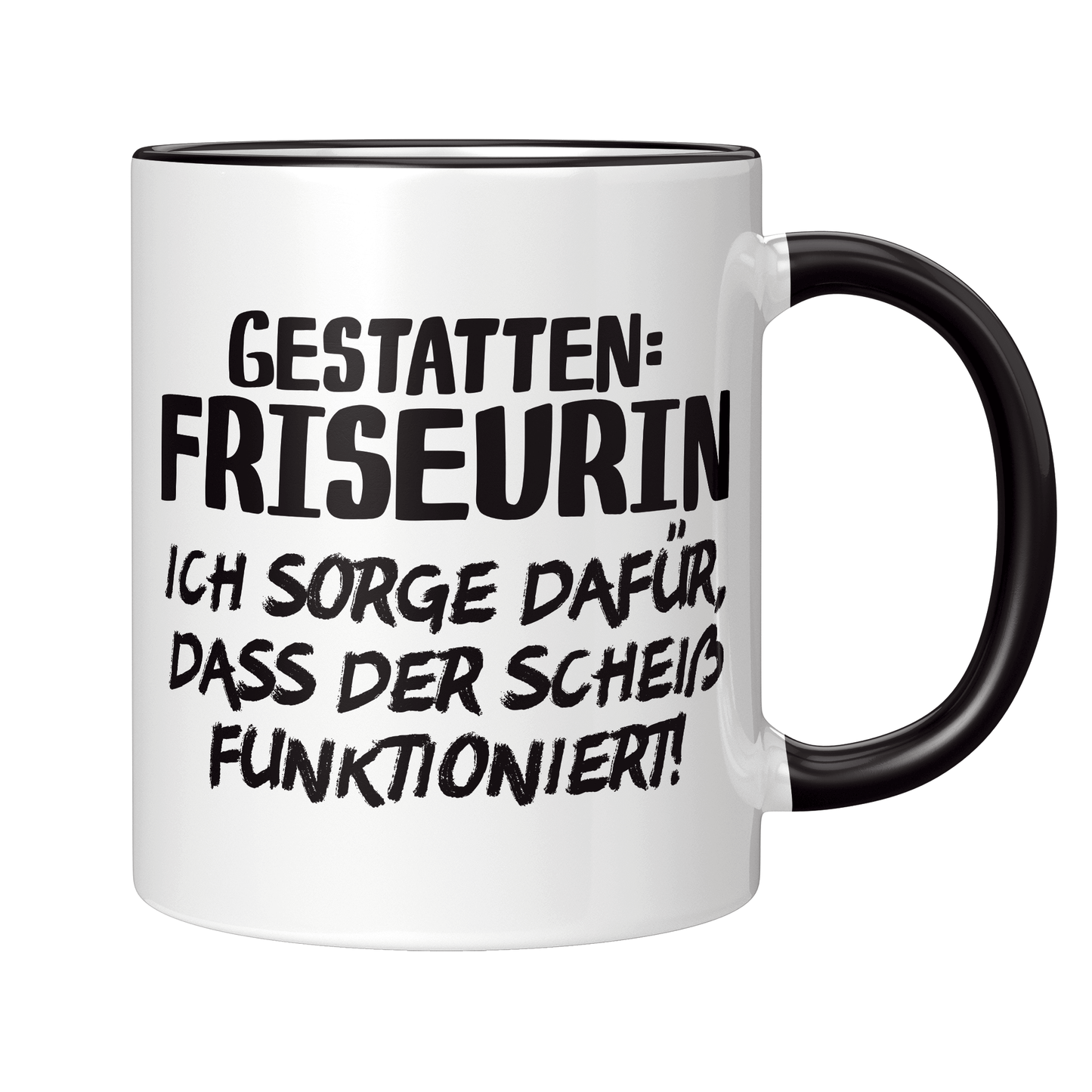 Friseur Tasse - Gestatten: Friseurin (Friseurmeisterin, Geschenk)