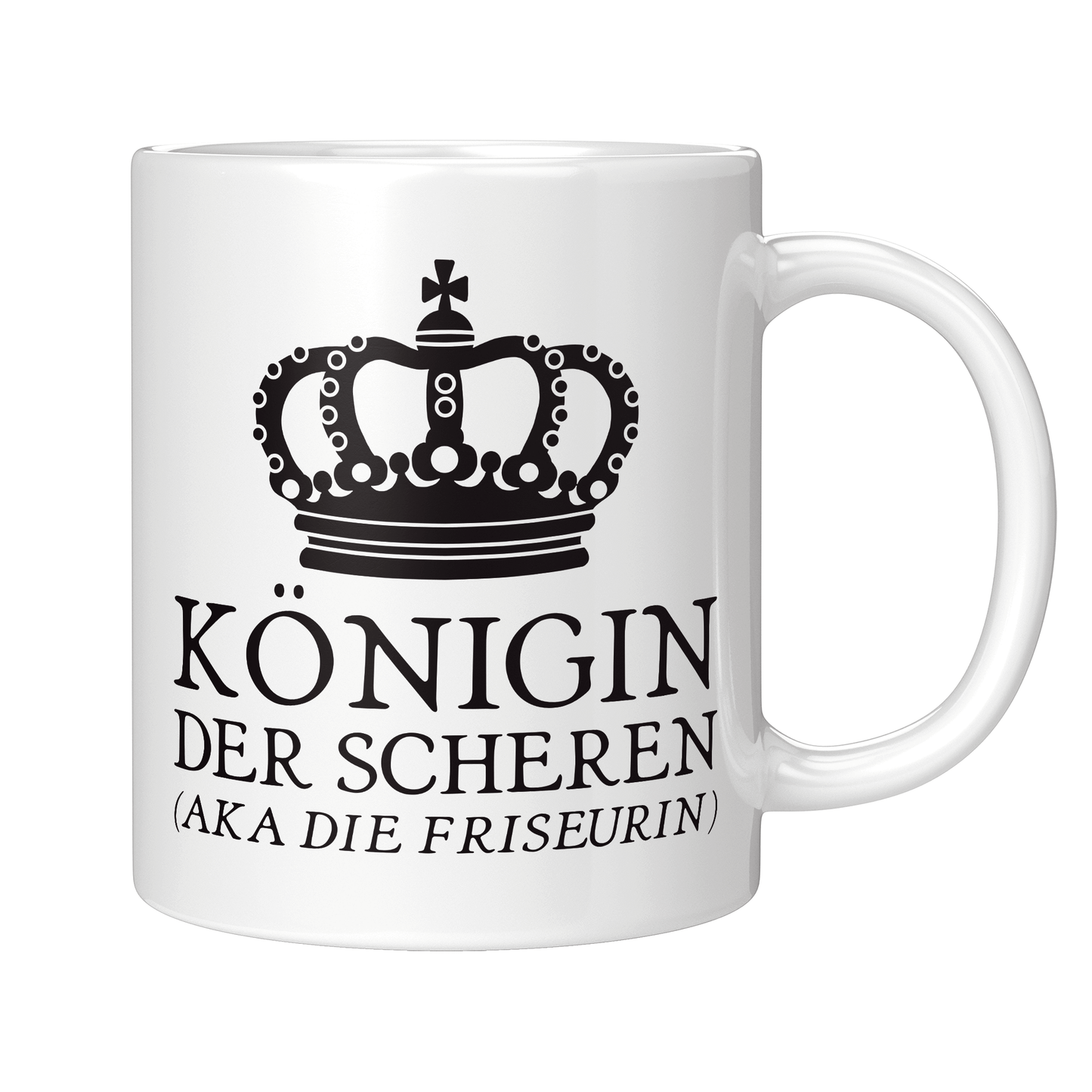 Friseur Tasse - Königin der Scheren aka die Friseurin (Friseurmeisterin, Geschenk)