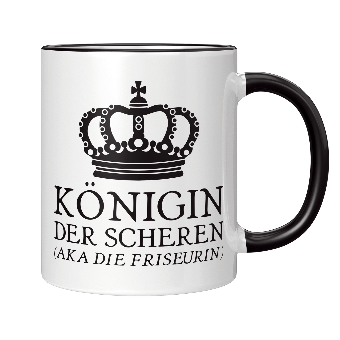 Friseur Tasse - Königin der Scheren aka die Friseurin (Friseurmeisterin, Geschenk)