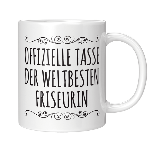 Friseur Tasse - Weltbeste Friseurin (Friseurmeisterin, Geschenk)