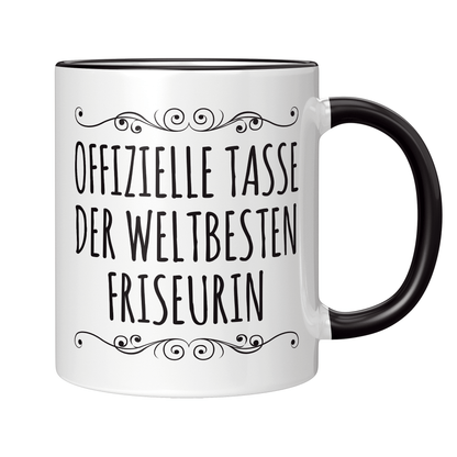 Friseur Tasse - Weltbeste Friseurin (Friseurmeisterin, Geschenk)