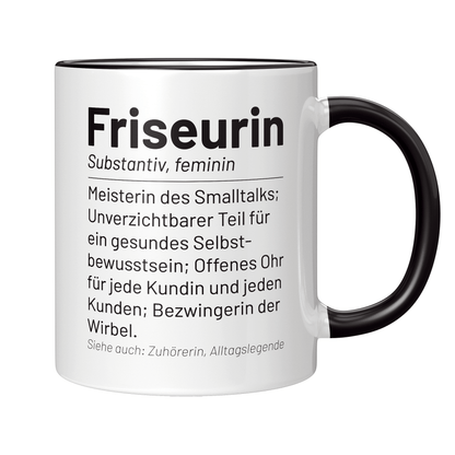 Friseur Tasse - Wörterbuch: Friseurin (Friseurmeisterin, Geschenk)