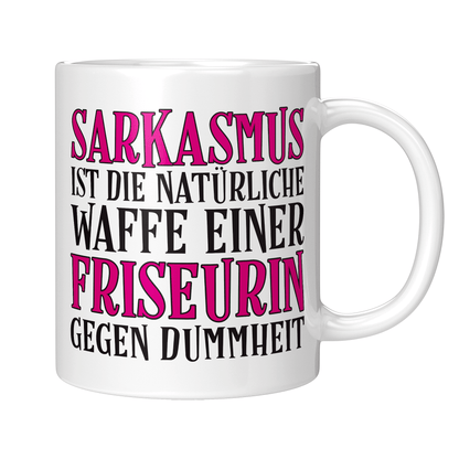 Friseur Tasse - Sarkasmus einer Friseurin (Friseurmeisterin, Geschenk)