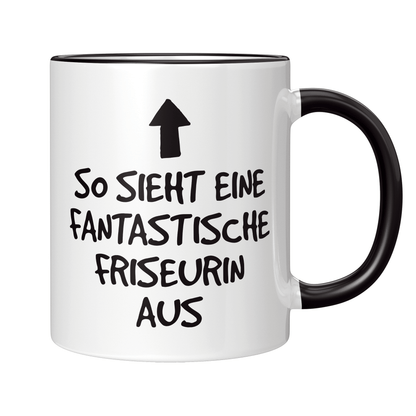 Friseur Tasse - Fantastische Friseurin (Friseurmeisterin, Geschenk)