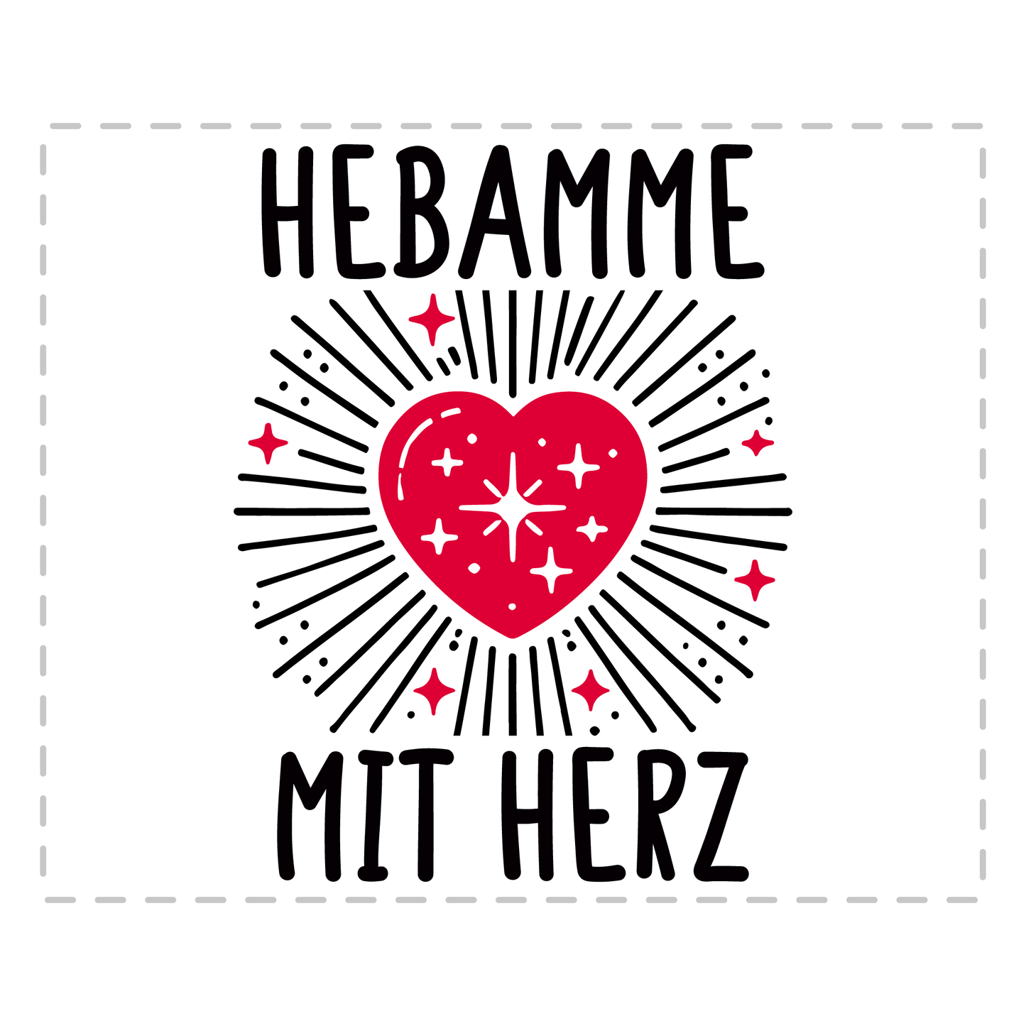 Hebamme Tasse - Hebamme mit Herz (Entbindungspflegerin, Geschenk)