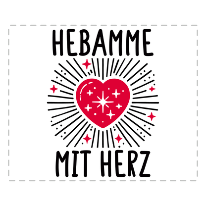 Hebamme Tasse - Hebamme mit Herz (Entbindungspflegerin, Geschenk)