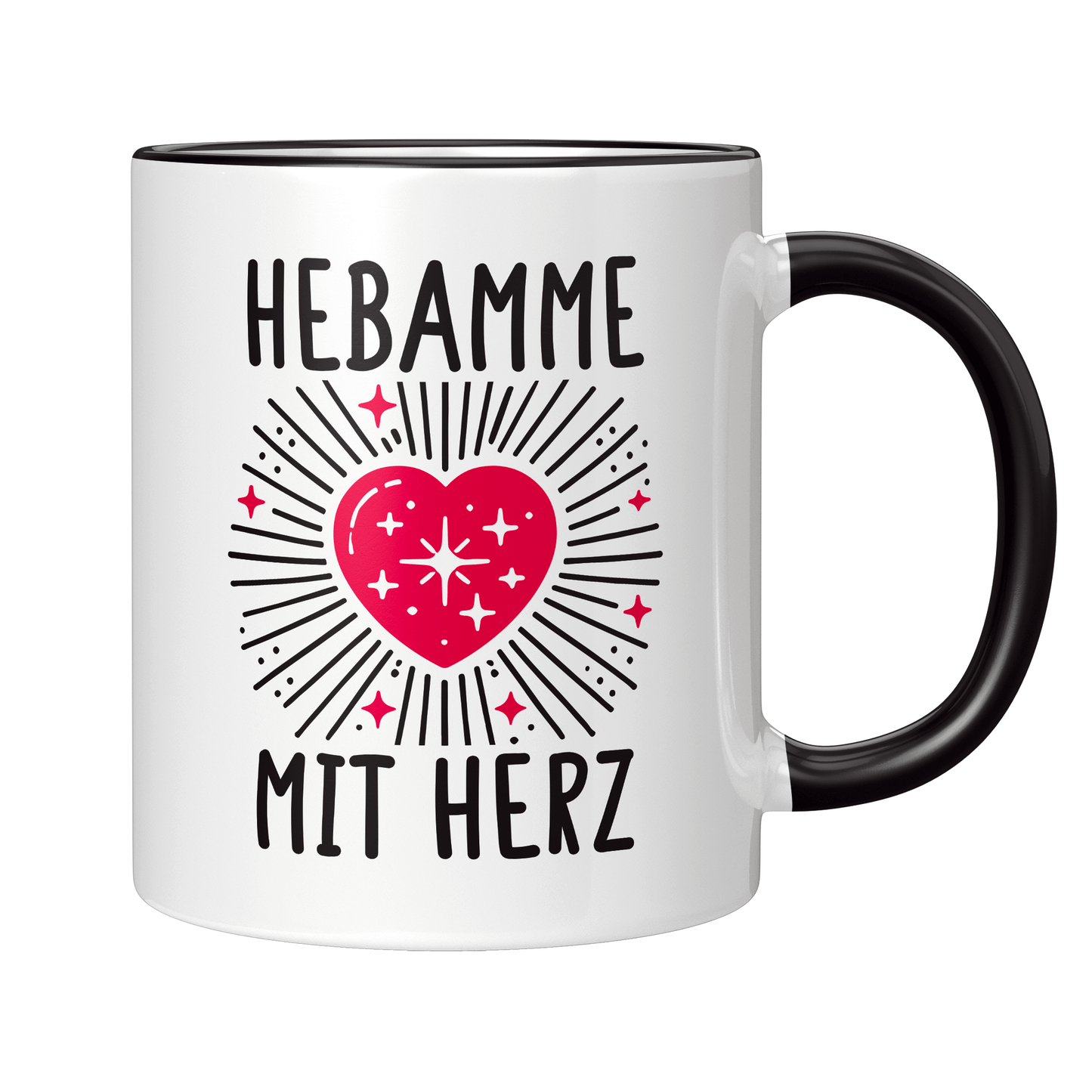 Hebamme Tasse - Hebamme mit Herz (Entbindungspflegerin, Geschenk)