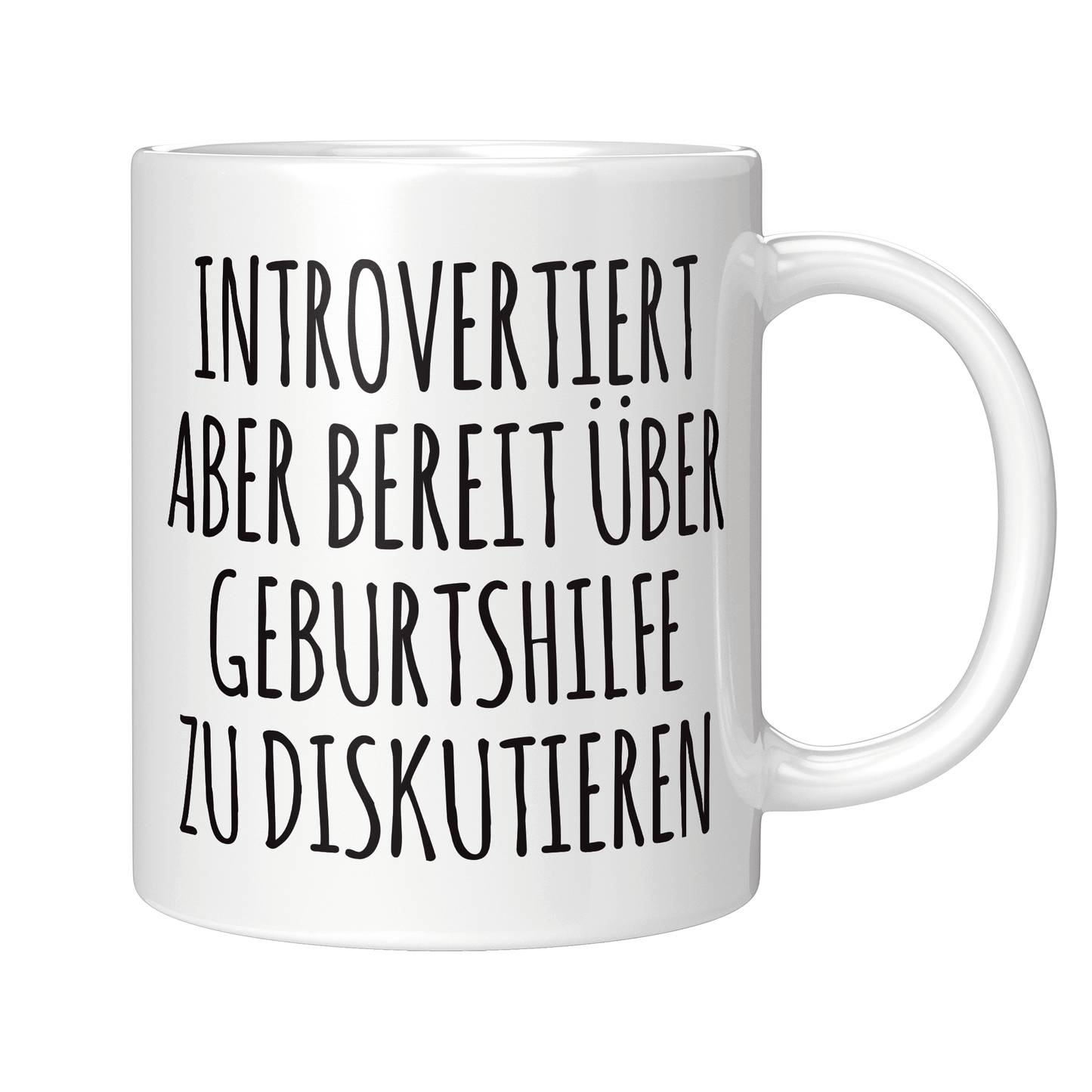 Hebamme Tasse - Introvertiert (Entbindungspflegerin, Geschenk)