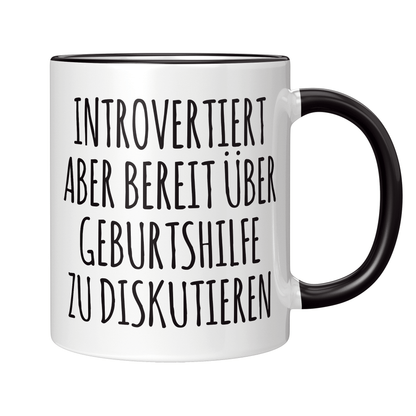 Hebamme Tasse - Introvertiert (Entbindungspflegerin, Geschenk)