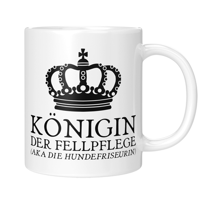 Hundefriseur Tasse - Königin der Fellpflege aka die Hundefriseurin (Hundesalon, Geschenk)