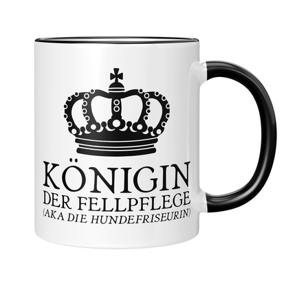 Hundefriseur Tasse - Königin der Fellpflege aka die Hundefriseurin (Hundesalon, Geschenk)