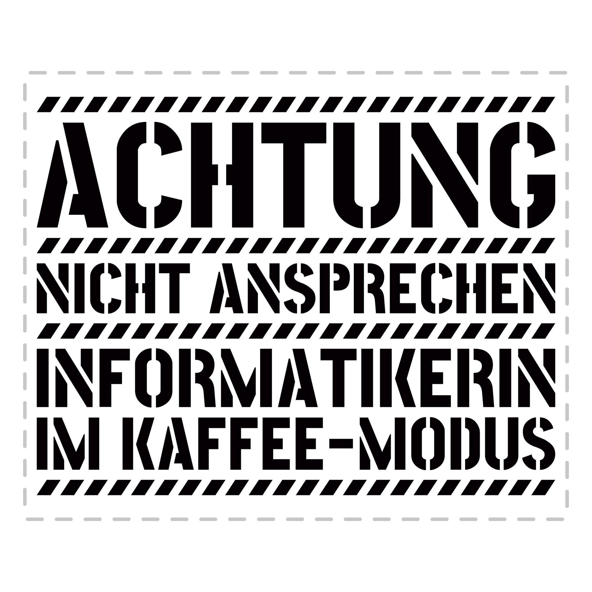 Informatiker Tasse - Informatikerin im Kaffee-Modus (Informatik, Geschenk)