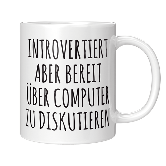 Informatiker Tasse - Introvertierter Informatiker (Informatikerin, Informatik, Geschenk)