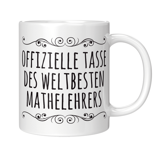 Mathelehrer Tasse - Weltbester Mathelehrer (Mathe, Lehrer, Mathelehrerin, Geschenk)