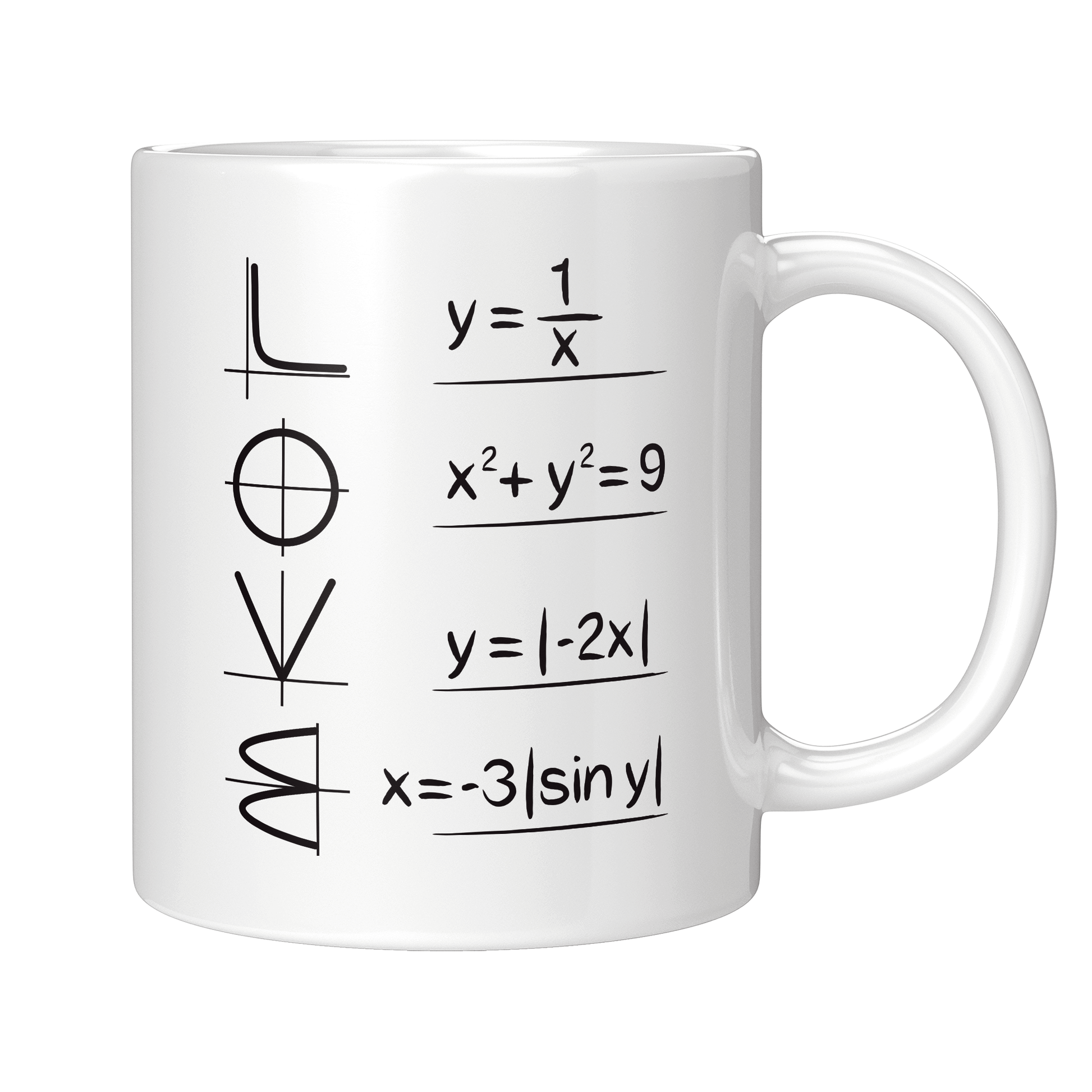 Mathematiker Tasse - "Love" in mathematischen Gleichungen (Mathe, Mathematik, Physik, Geschenk)